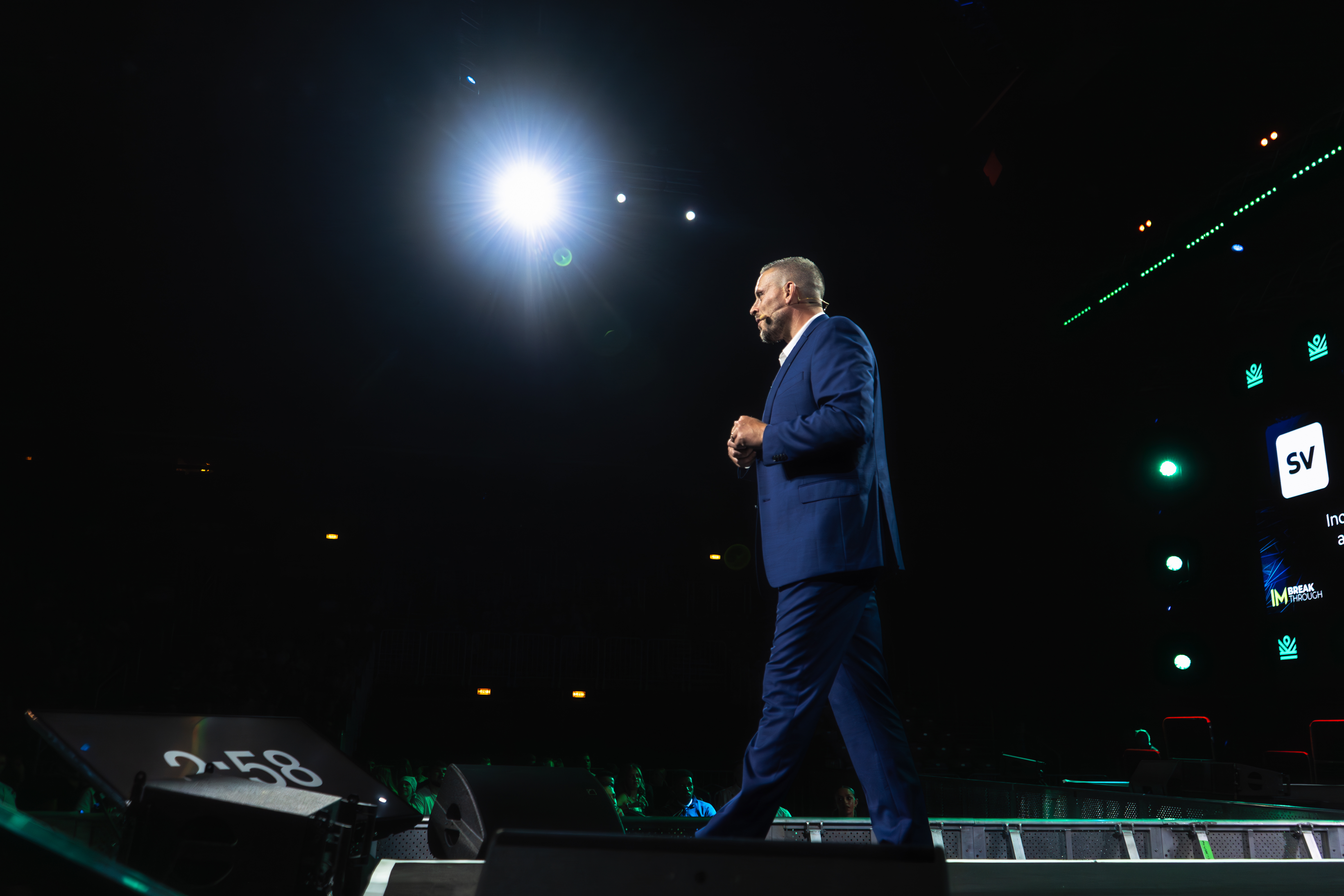 Jay Bonham on stage